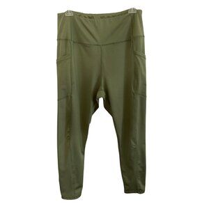 Shadow Sport Olive Green High-Waisted Leggings XL Activewear Athleisure Everyday